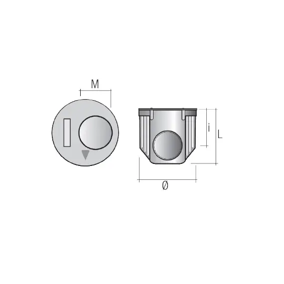 Стяжка-бочонок TRIO D15х13 мм М8, цинк BO97ZZ - 2