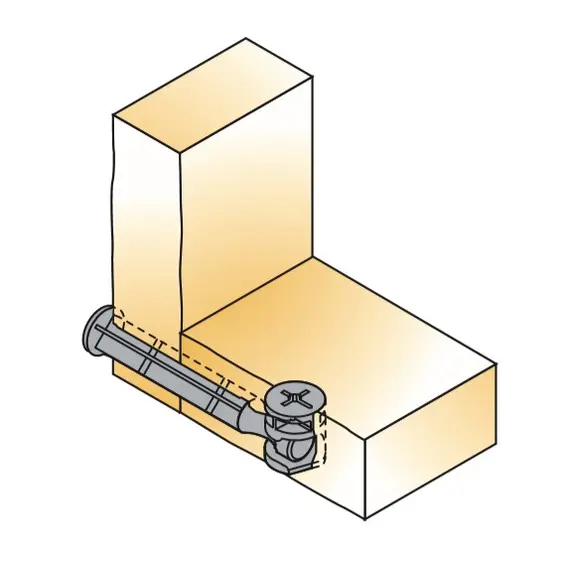 Дюбель мебельный концевой Titus System 5 длина 53,5 мм. Арт: 005611-885-301 - 2