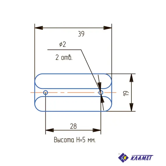Подпятник для мебели (венге) - 2