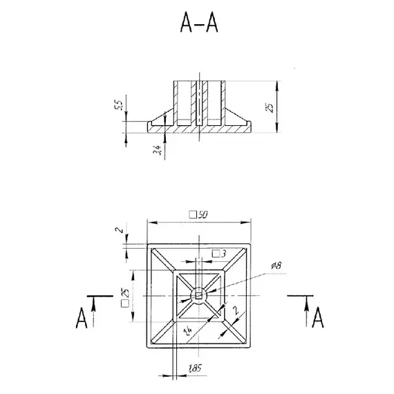 Ручка-кнопка К-8 Сатин арт.ROY.210811.20 - 2