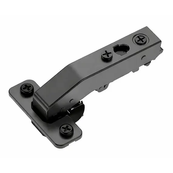 Петля 896 с доводчиком, Фальшпанель, 48мм, чашка с винтами, Черный никель арт.896-0A92-981