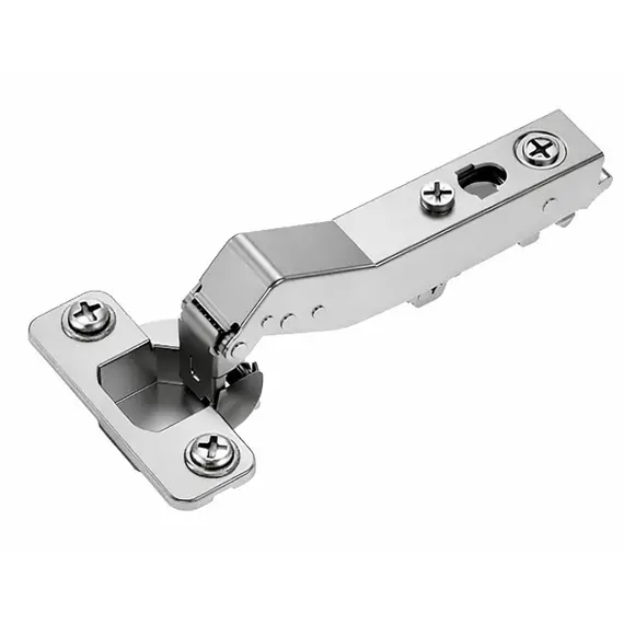 Петля 896 с доводчиком, угол 45, 52мм, чашка с винтами, Никель арт.896-0882-733