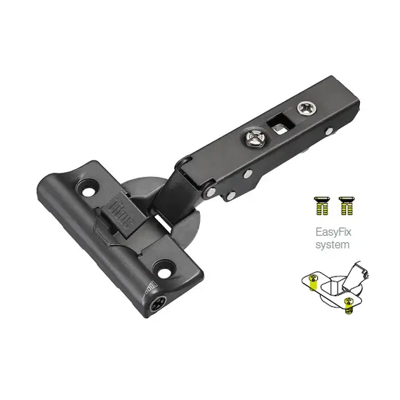 Петля T-type TeraBlack Glissando с доводчиком 110/45/0 мм и cистемой ускоренной сборки Easy-fix арт.701-0AT4-956-00