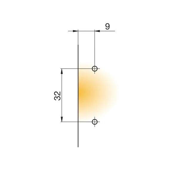 Монтажная планка петли Titus B-Type под фальшпанель только для петель Basic 110/90° 110/45 мм с винтами 6,3х13 мм. Арт: 244-0C32-650-00 - 9