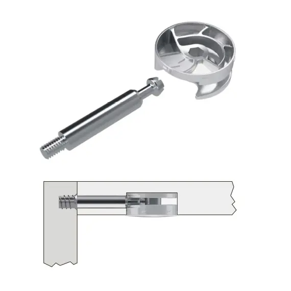 Дюбель стяжной М8 D8,5х49 мм, цинк арт.TE135FZ - 2