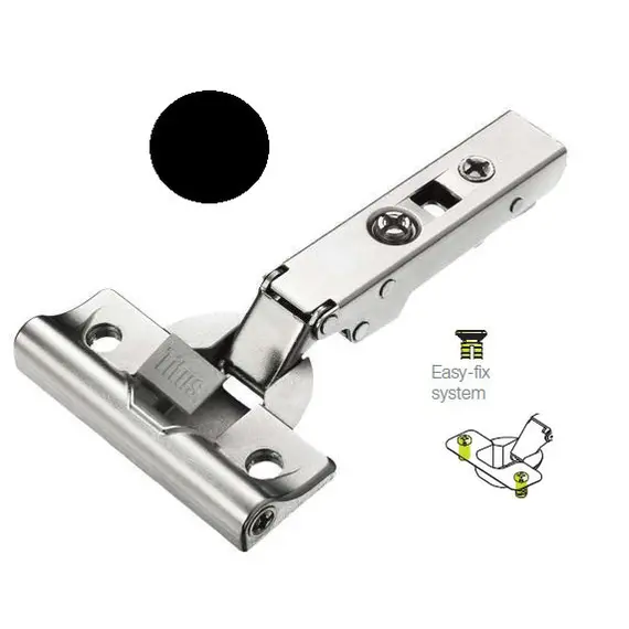 Петля T-type Noir Glissando 110/52/0 мм с доводчиком и системой ускоренной сборки Easy-fix арт.701-0AP4-068-00
