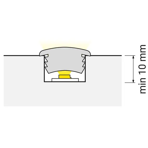 Профиль для LED  ленты PVC COVER (пластиковый) арт.PROFIL-COVER-OP-5M - 7