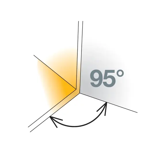Петля мебельная Titus Miniprimat 90 градусов 95/38/0 мм. арт.243-0B35-050-00 - 6