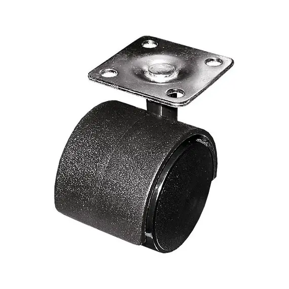 Опора колесная ОК40 мм  с  пятой бежевая