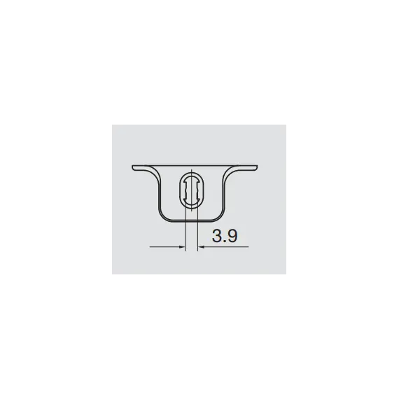 Монтажная планка петли Titus T-type F4 мм крест. Арт: 700-0NA4-650-00 - 8