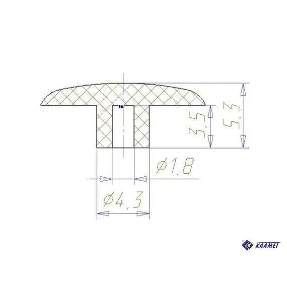 Заглушка евровинта черная - 11