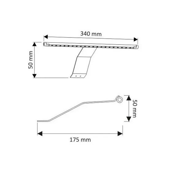 Светильник LED CAPRI 2W 12VDC 6000К, провод 2 м, алюминий арт.CAPRI-60K - 4
