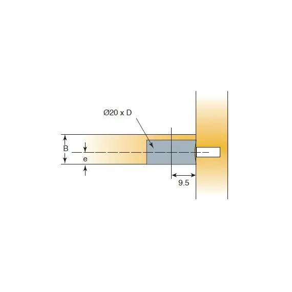 Эксцентрик мебельный забивной Titus System 6 для плиты 18 мм серебро. Арт: 006387-861-001 - 20