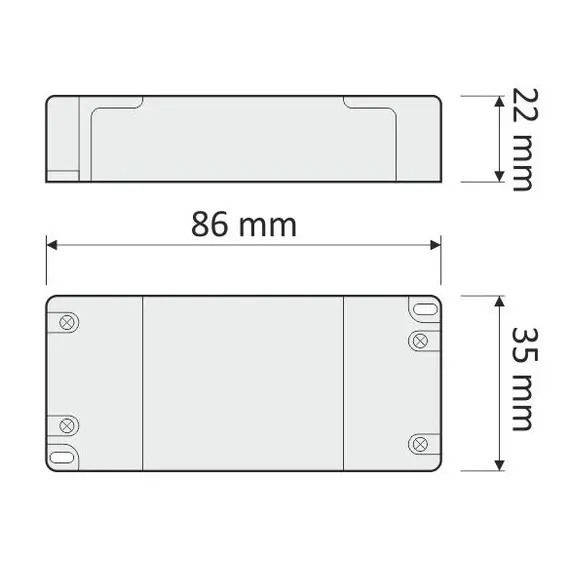 Блок питания LED STANDARD PLUS 7W 12VDC, без проводов арт.TRA-SP-7W-T-01 - 5