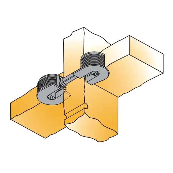 Дюбель мебельный двойной Titus System 6 Quickfit-Expando для плиты 16 мм. Арт: 006414-885-001 - 26