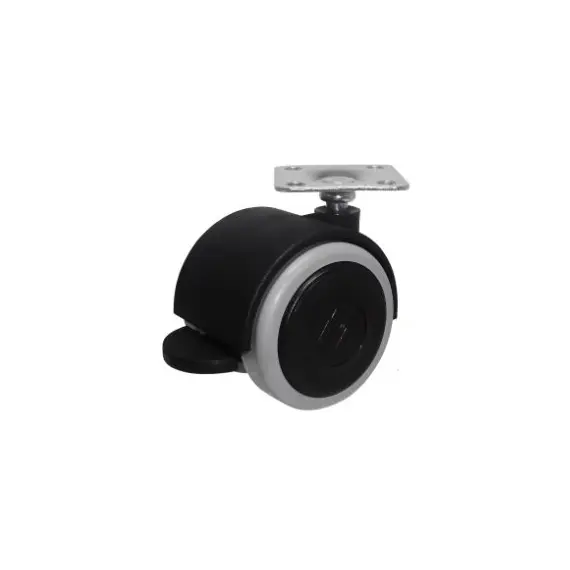 Опора колесная ОК 1 серая м/х с Торм. (ОКП50М.ХТ)