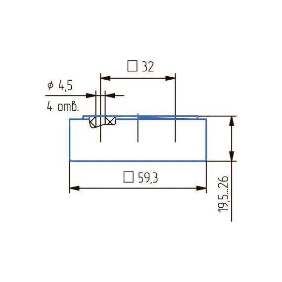 Опора квадратная регулируемая ОРК-18 венге - 6