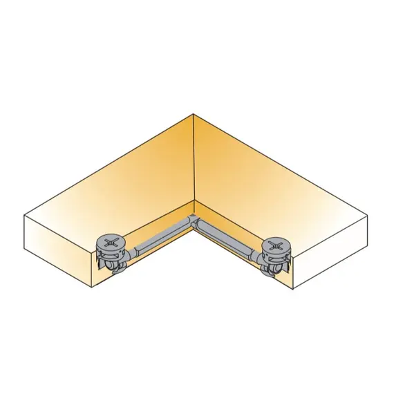 Дюбель мебельный угловой Titus System 5 7х34 мм. Арт: 005860-883-001 - 4