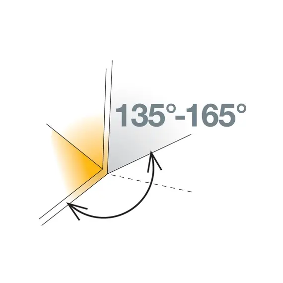 Петля S-Type 170/45/0 мм 90 гр арт.248-0R14-050-STG - 4