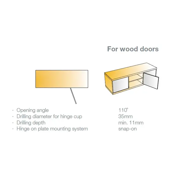 Петля мебельная Titus S-Type i3 110/52/15 мм арт.242-0999-054-00 - 15