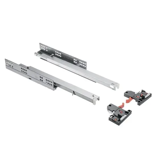 Направляющие скрытого монтажа ГТВ с доводчиком, 3D 500мм PB-3D0SHX18-500-H