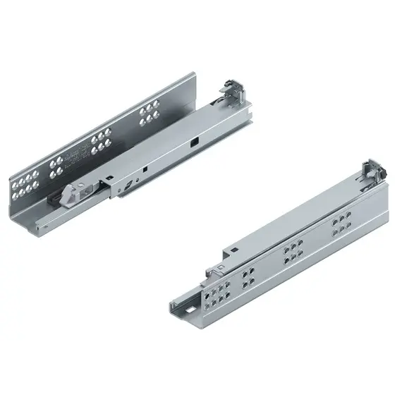 Направляющие TANDEM BLUMOTION полное выдвижение, 30 кг, 270 мм, для панели 17-19 мм, под замки, левая/правая арт.560F2700B