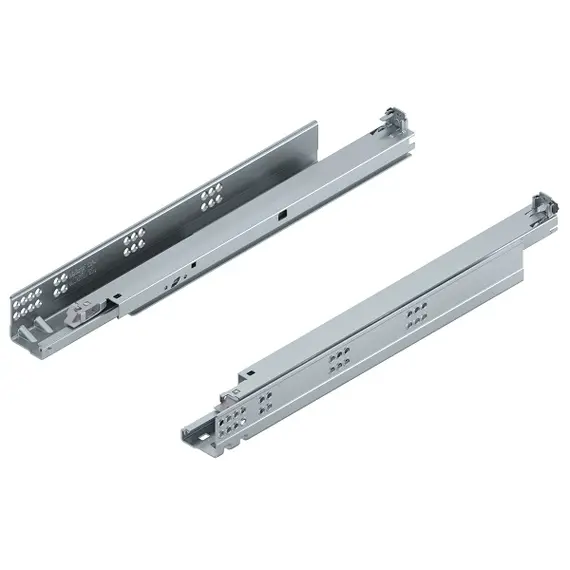 Направляющие TANDEM BLUMOTION полное выдвижение, 30 кг, 450 мм, для панели 17-19 мм, под замки, левая/правая арт.560F4500B