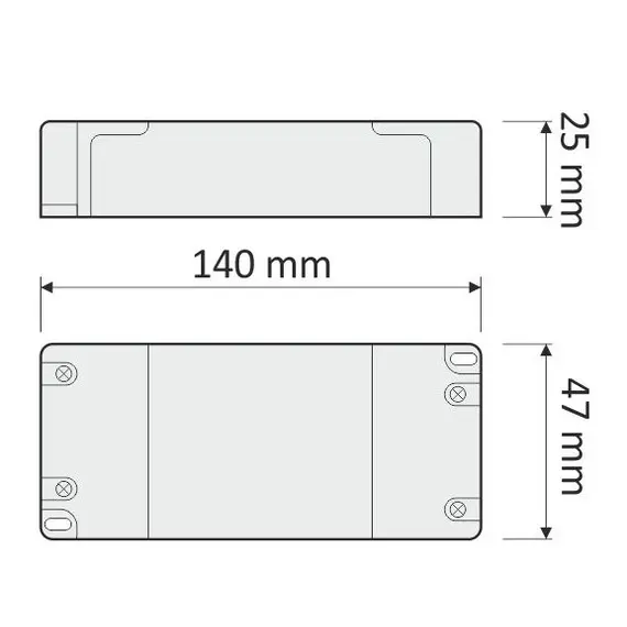 Блок питания LED STANDARD PLUS 33W 12VDC, без проводов арт.TRA-SP-33W-T-01 - 7