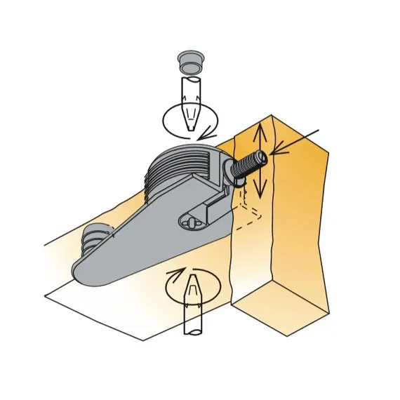Дюбель мебельный Titus System 6 Quickfit-Expando темно-серый 5x12.5 мм. Арт: 006408-880-001 - 8