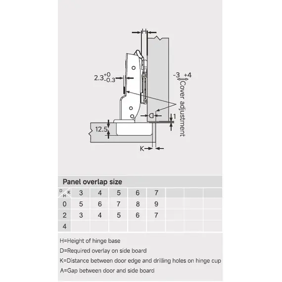 Петля 896 без пружины, Полунакладная, 48мм, Никель арт.896-0674-733 - 6