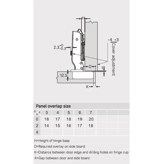 Петля 896 без пружины, Накладная, 48мм, Никель арт.896-0672-733 - 2