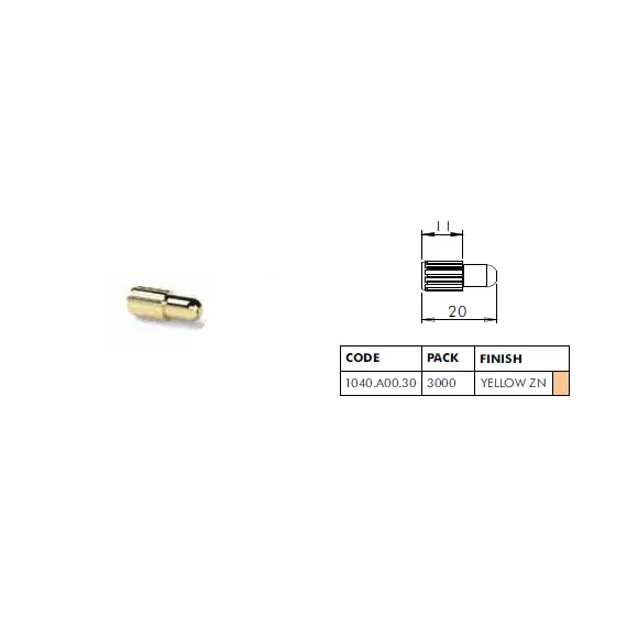Штифт для стола 8х20 мм папа 1040.A00.30 - 9