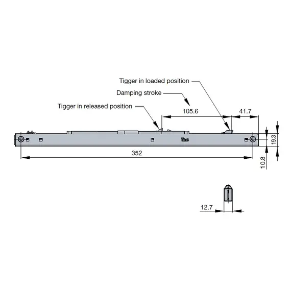 Доводчик Titus Slidix TA II для тяжелых раздвижных дверей 60 кг арт.975-9437-040-00 - 42