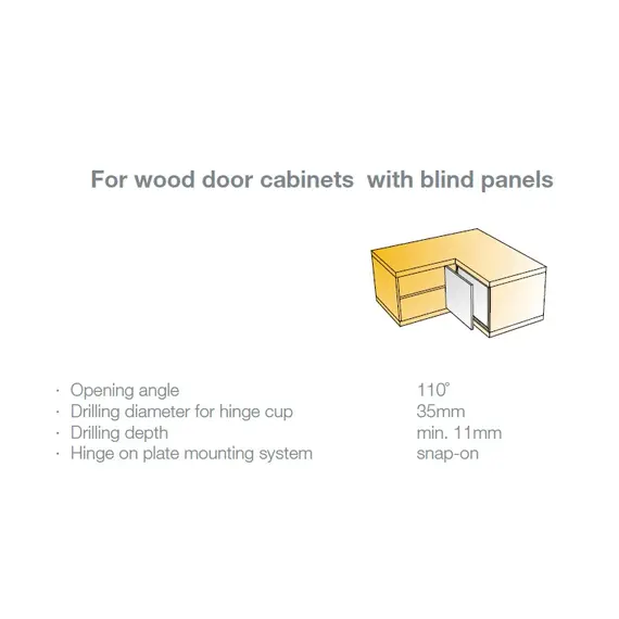 Петля мебельная Titus S-Type i3 для фальшпанелей (90гр) 110/52/18 мм арт.242-0Y47-650-00 - 13