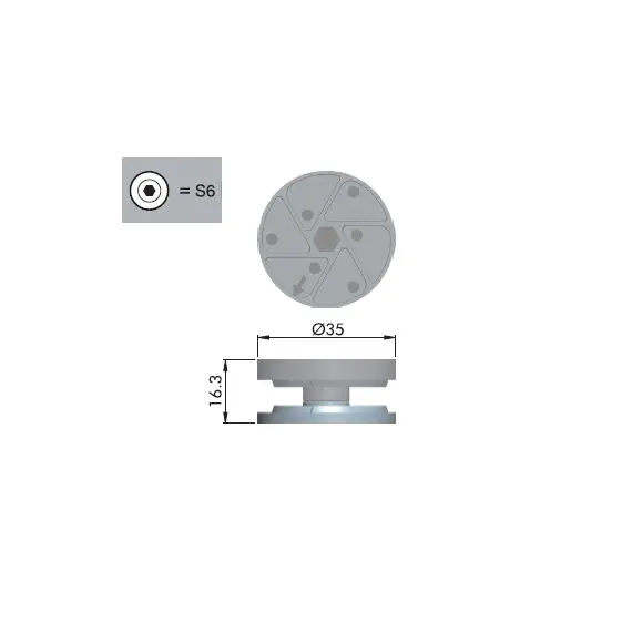 Эксцентрик  d=35мм с длинным ходом затяжки арт.172-100600-Z - 2