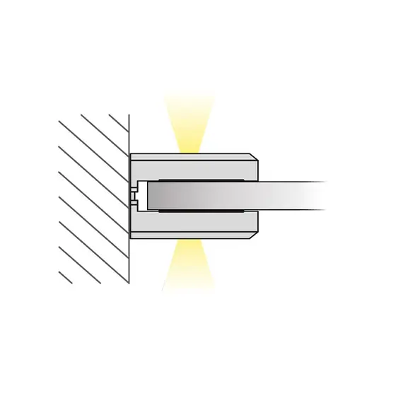 Светодиодный светильник Dojo 2D 0,54W/12VDC 4000К пластиковый с 2м проводом и мини коннектором арт.DOJOSLIM-2D-AL-BN - 67