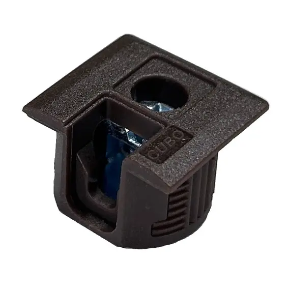 Стяжка полкодержатель, Д20, для плиты 16мм, уст. сверху, коричневый арт.172-6975-831