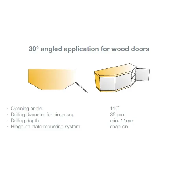 Петля мебельная Titus S-Type i3 угловая (30гр) 110/52/9 мм. арт.242-0923-650-00 - 26