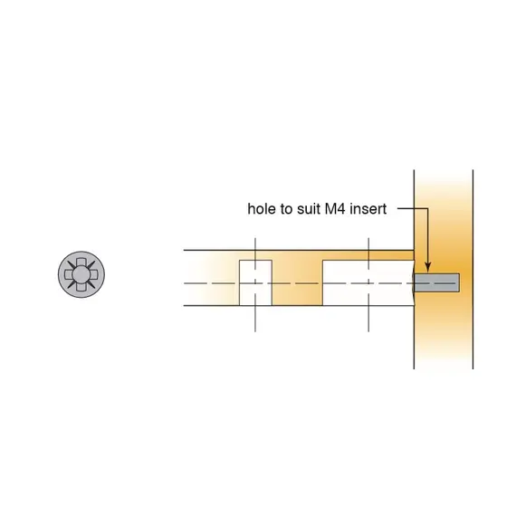 Дюбель эксцентриковый Titus System 6 Quickfit-Expando M4x7 мм. Арт: 006405-883-300 - 2
