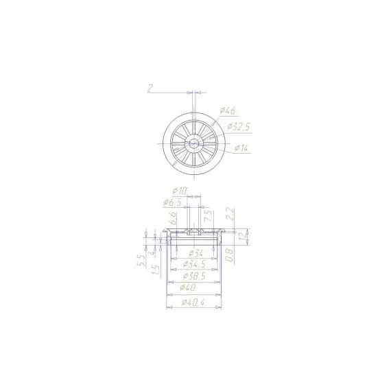 Решетка вентиляционная черная - 11