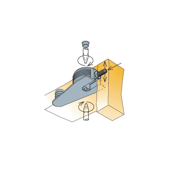 Дюбель мебельный Titus System 6 Quickfit-Expando темно-серый 8x11,5 мм. арт. 006629-880-001 - 4