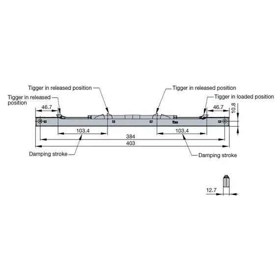 Доводчик Titus Slidix TF для межкомнатных раздвижных дверей 120 кг арт.975-9377-040-00 - 66