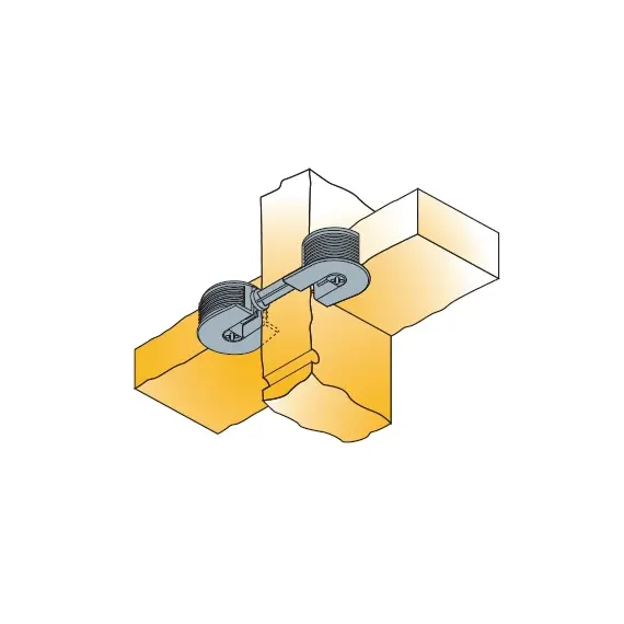 Дюбель двойной для плиты Titus System 6 длина 18 мм. Арт: 006413-885-001 - 6