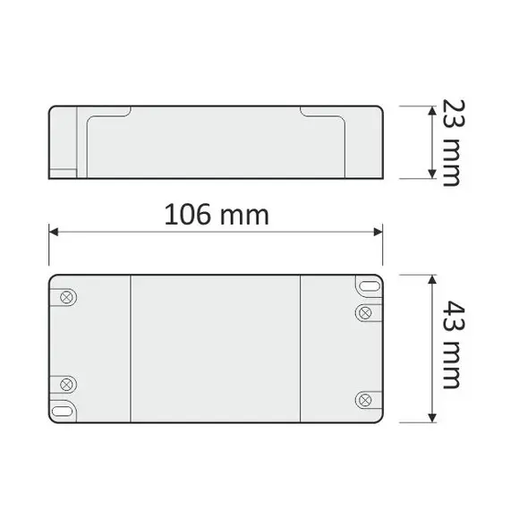Блок питания LED STANDARD PLUS 16W 12VDC, без проводов арт.TRA-SP-16W-T-01 - 8