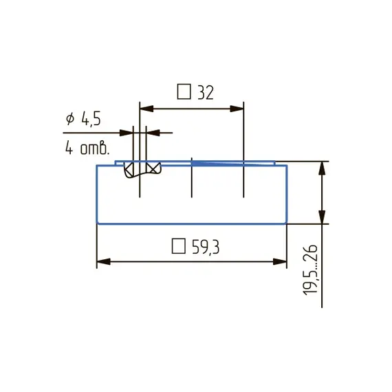 Опора квадратная регулируемая ОРК-18 09 белая - 7