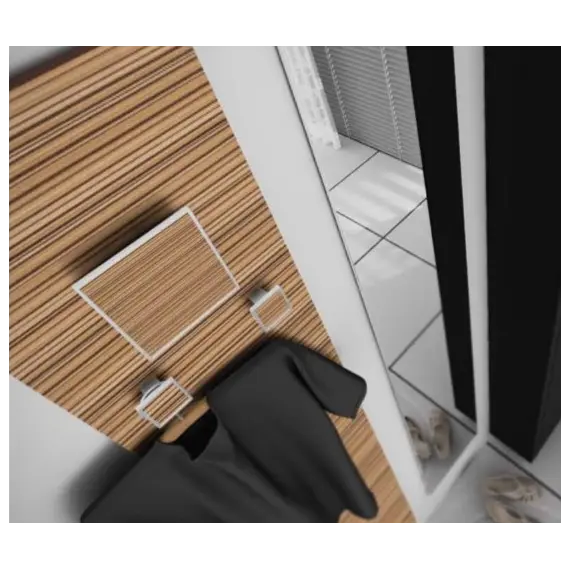 Зеркало-вешалка «Зебрано» (комплект) арт.2090-92-ZBR Rujz Design - 5