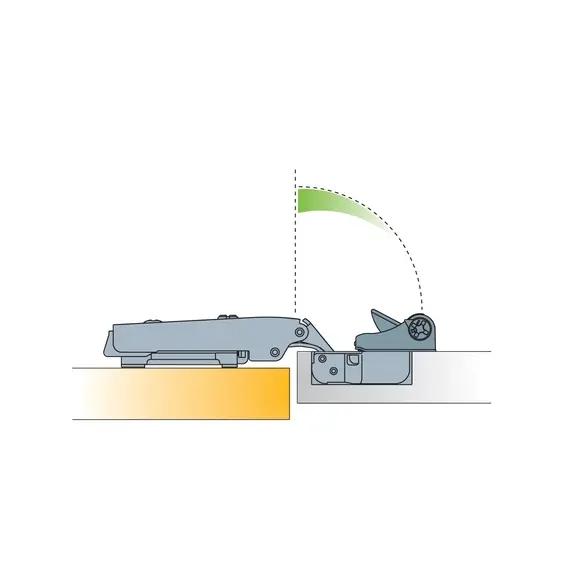 Демпфер мебельный Titus Glissando TT механизм мягкого закрывания подходит к петлям серии T-type 110, 120. Арт: 729-0K71-054-00 - 11