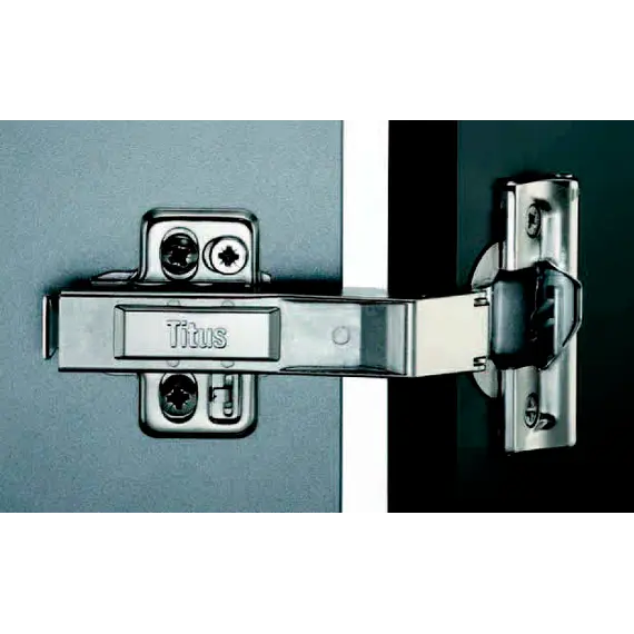 Петля с доводчиком T-type Glissando угловая (45 гр) 110/52/9 мм арт.701-0D86-650-00 - 2