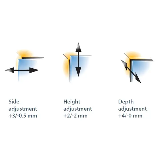 Петля мебельная Titus B-Type для стеклянных фасадов 110/15 мм. Арт: 248-0L03-850-K1 - 11