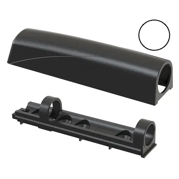 Корпус с планкой с кольцом для толкателя Cubo, белый арт.953.0000.01.00